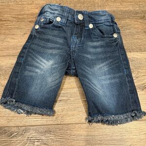 True Religion Kids Dark Denim Shorts